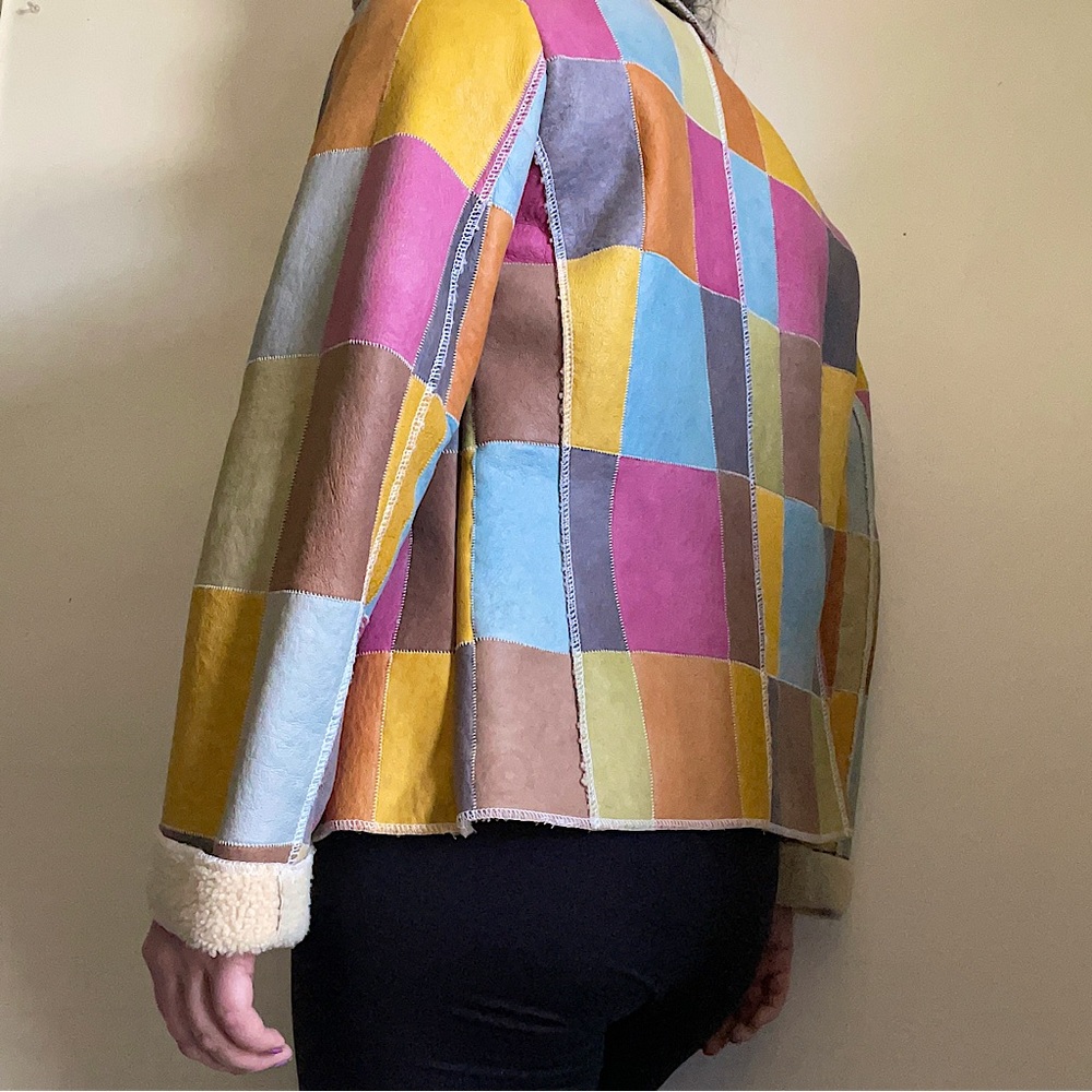 Werner Christ Leather Patchwork Jacket - image 7